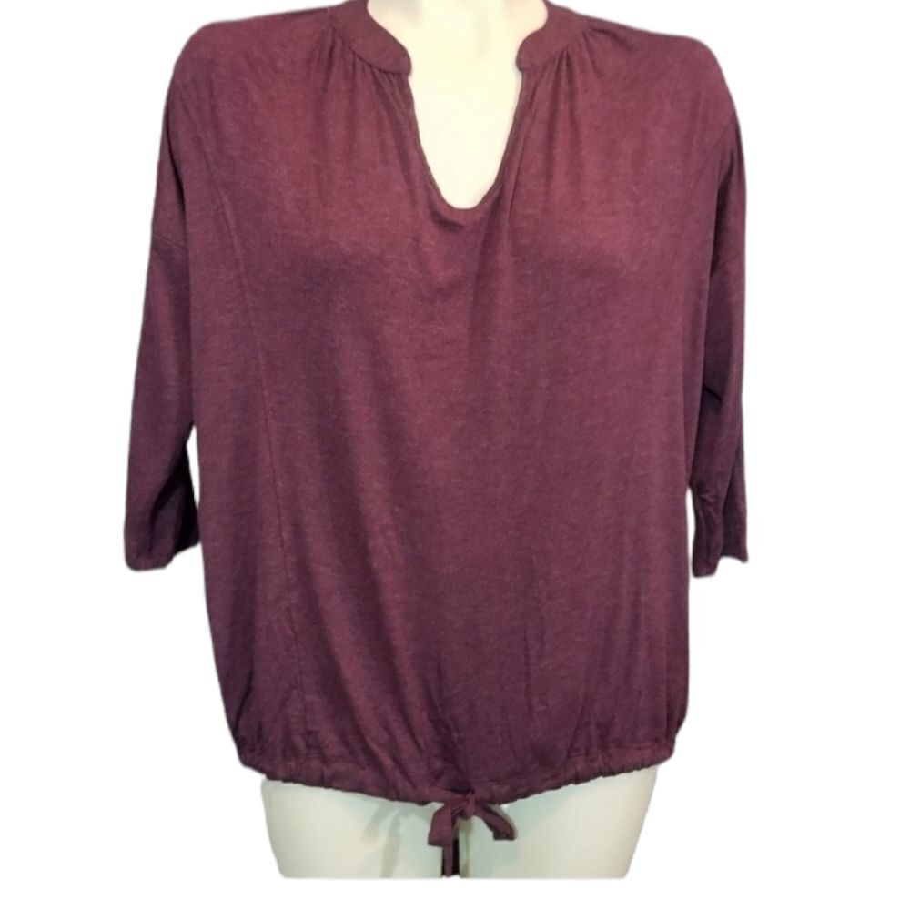 H by bordeaux Purple Lounge Top Size Medium‎